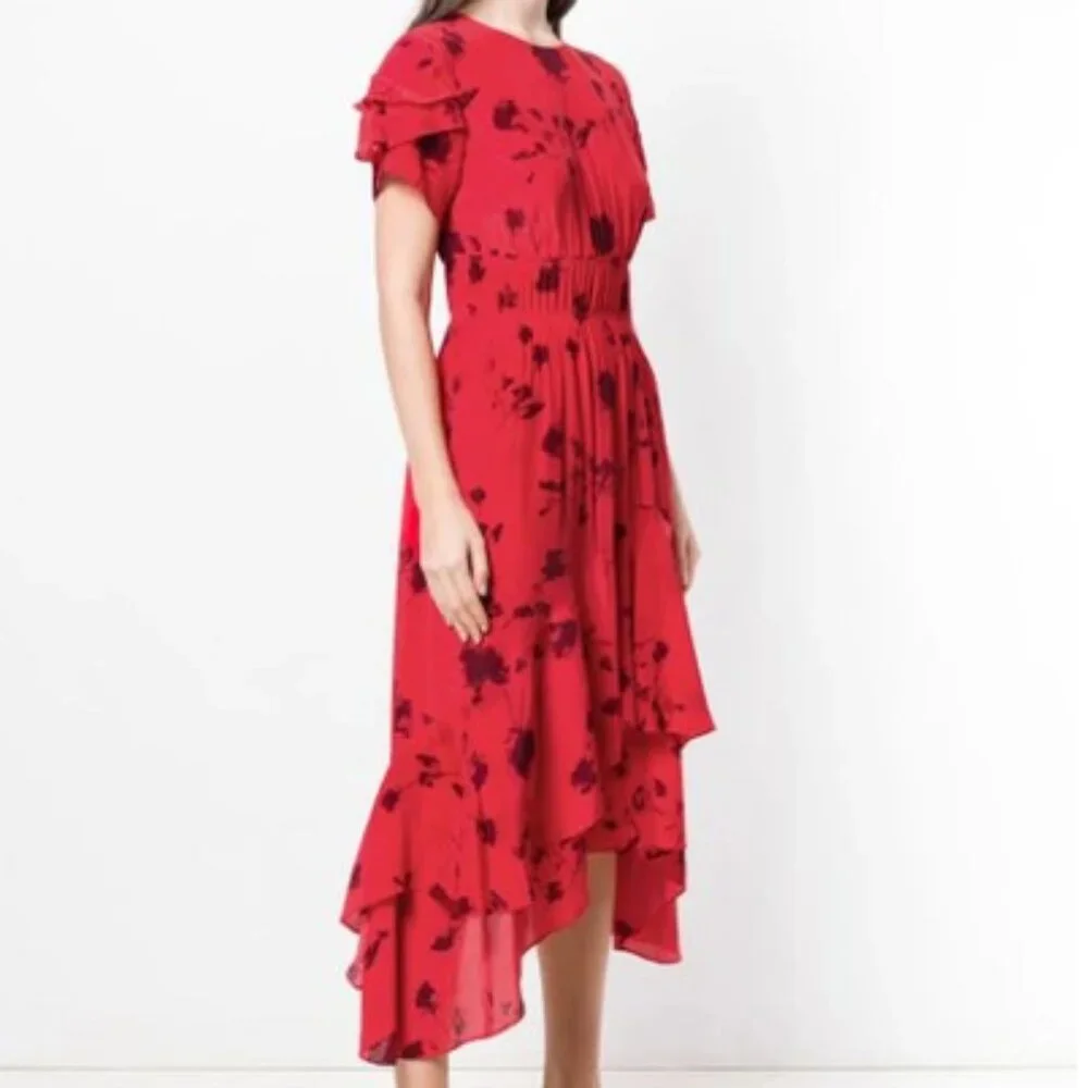 NWT $534‎ Preen by Thornton Bregazzi floral dress . M